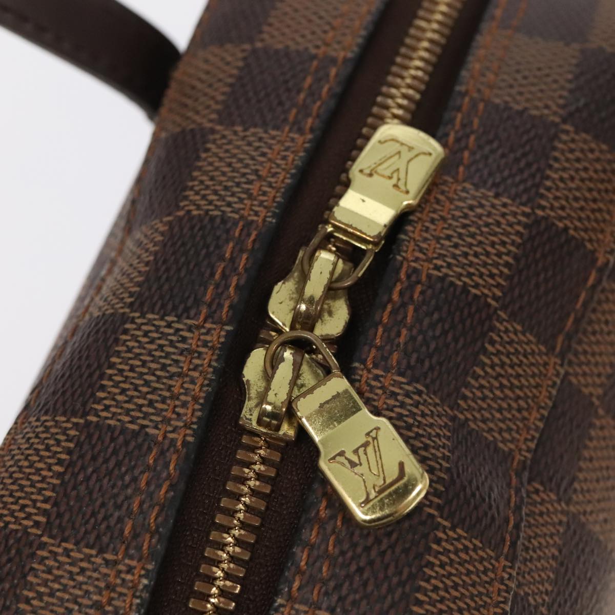 Louis Vuitton Spontini, Brown, Canvas, handbag