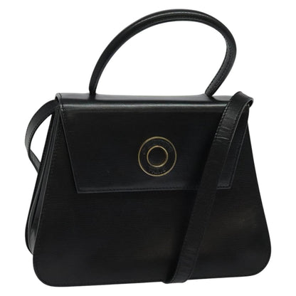 Céline Logo du cercle, Black, Leather, shoulder