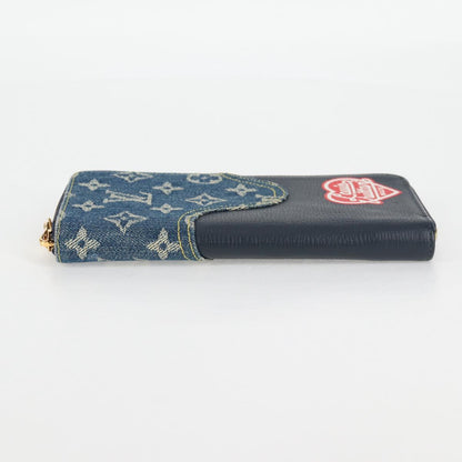 Louis Vuitton Nigo, Navy, Leather, wallet