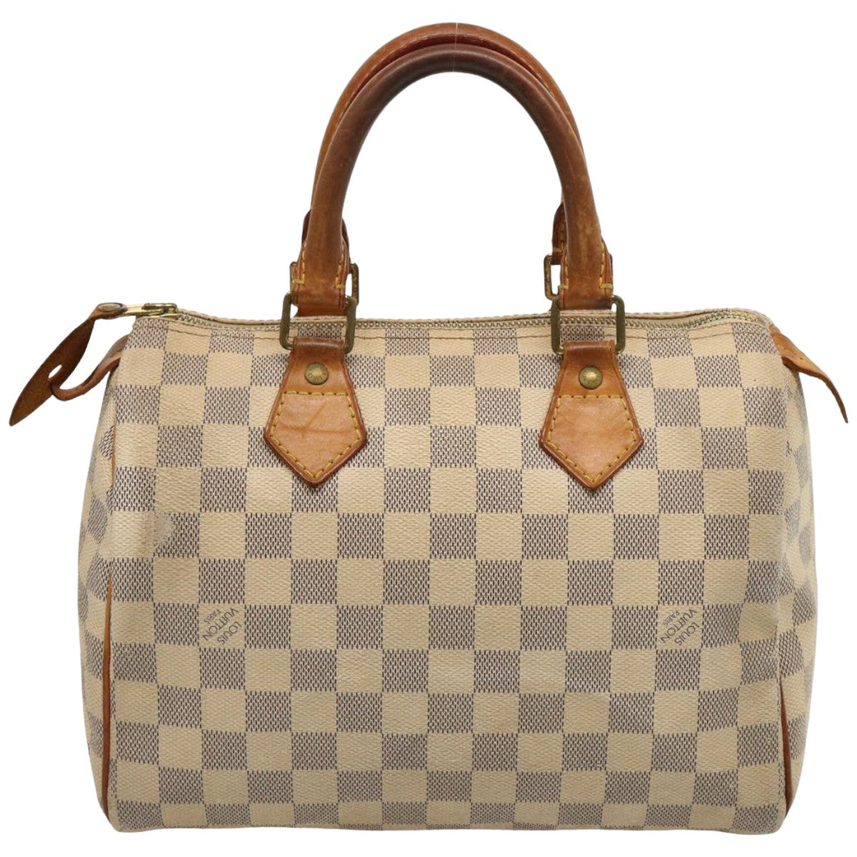 Louis Vuitton Speedy 25, White, Canvas, handbag