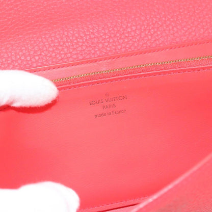 Louis Vuitton Capucines, Red, Leather, wallet