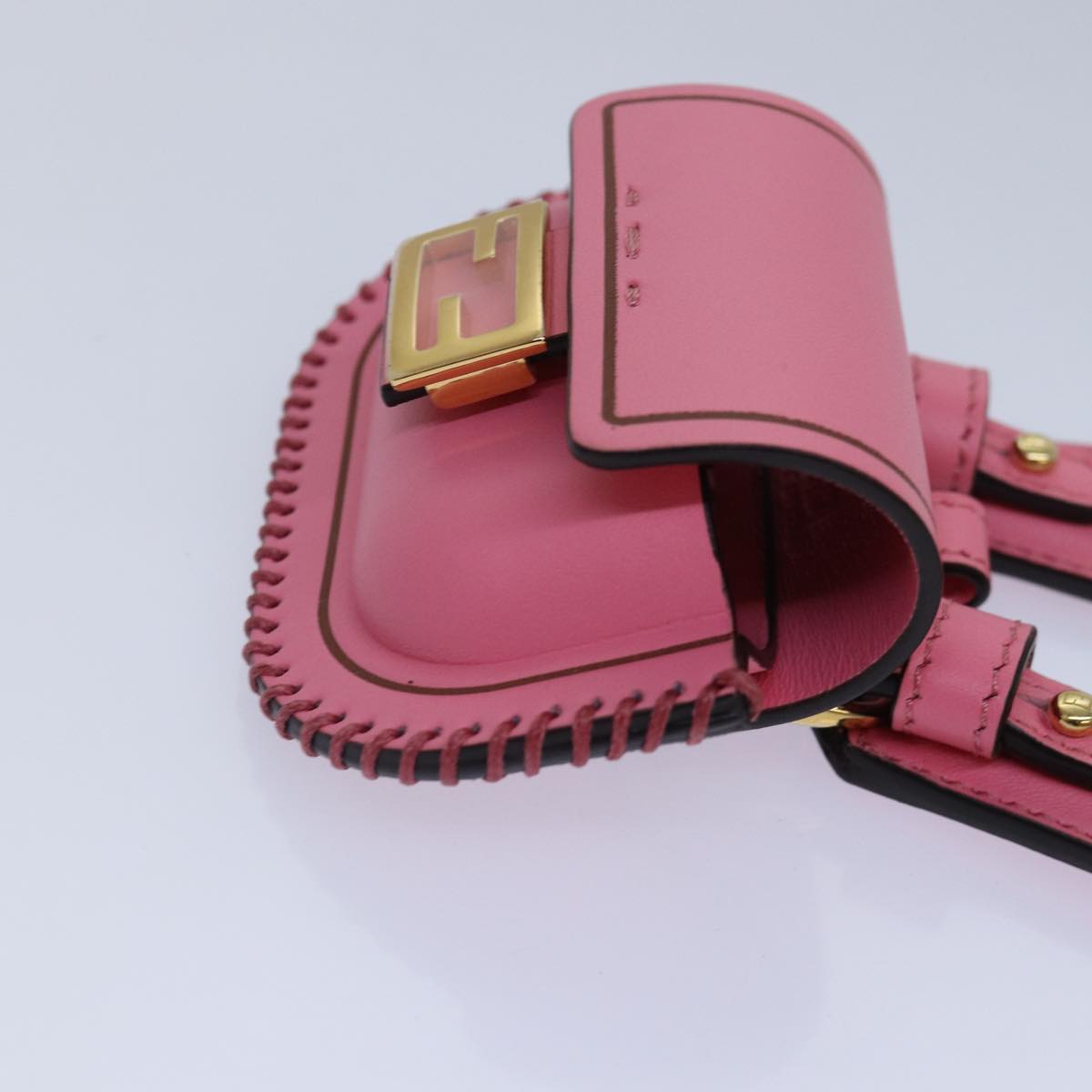 Fendi Baguette, Pink, Leather, clutch