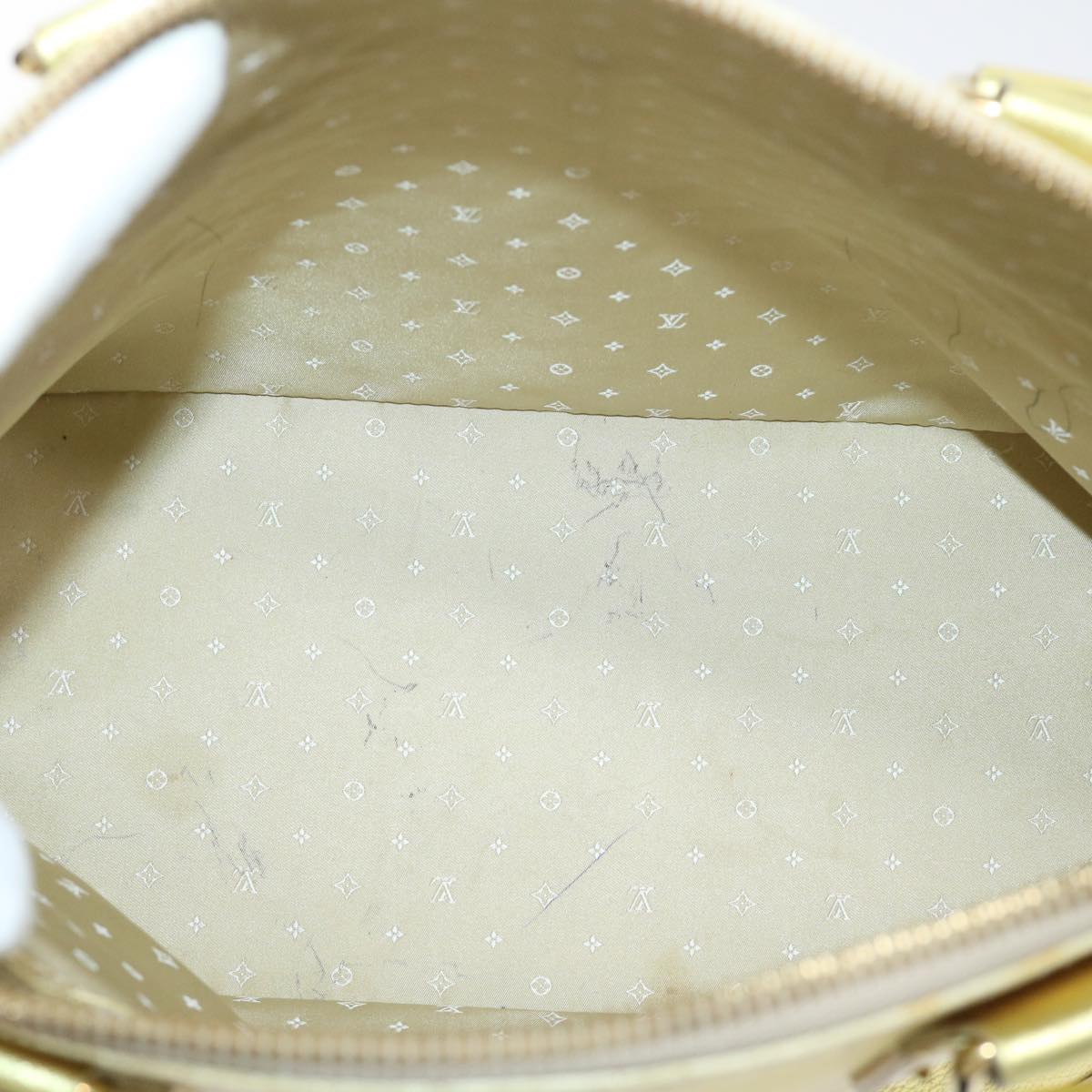 Louis Vuitton Lockit, Gold, Leather, handbag