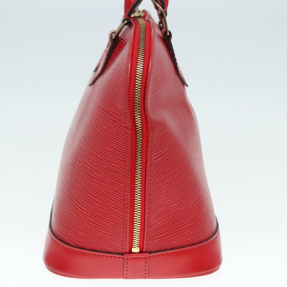 Louis Vuitton Alma, Red, Leather, handbag