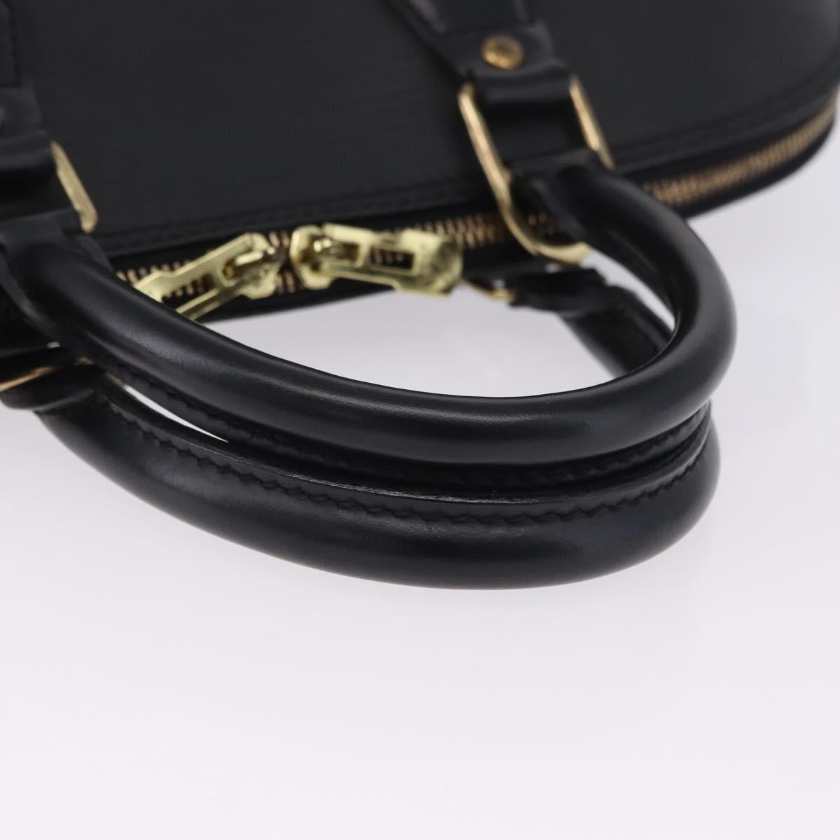 Louis Vuitton Alma Epi Leather, Black, Leather, Handbag