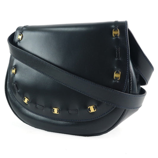Salvatore Ferragamo Vara, Black, Leather, shoulder