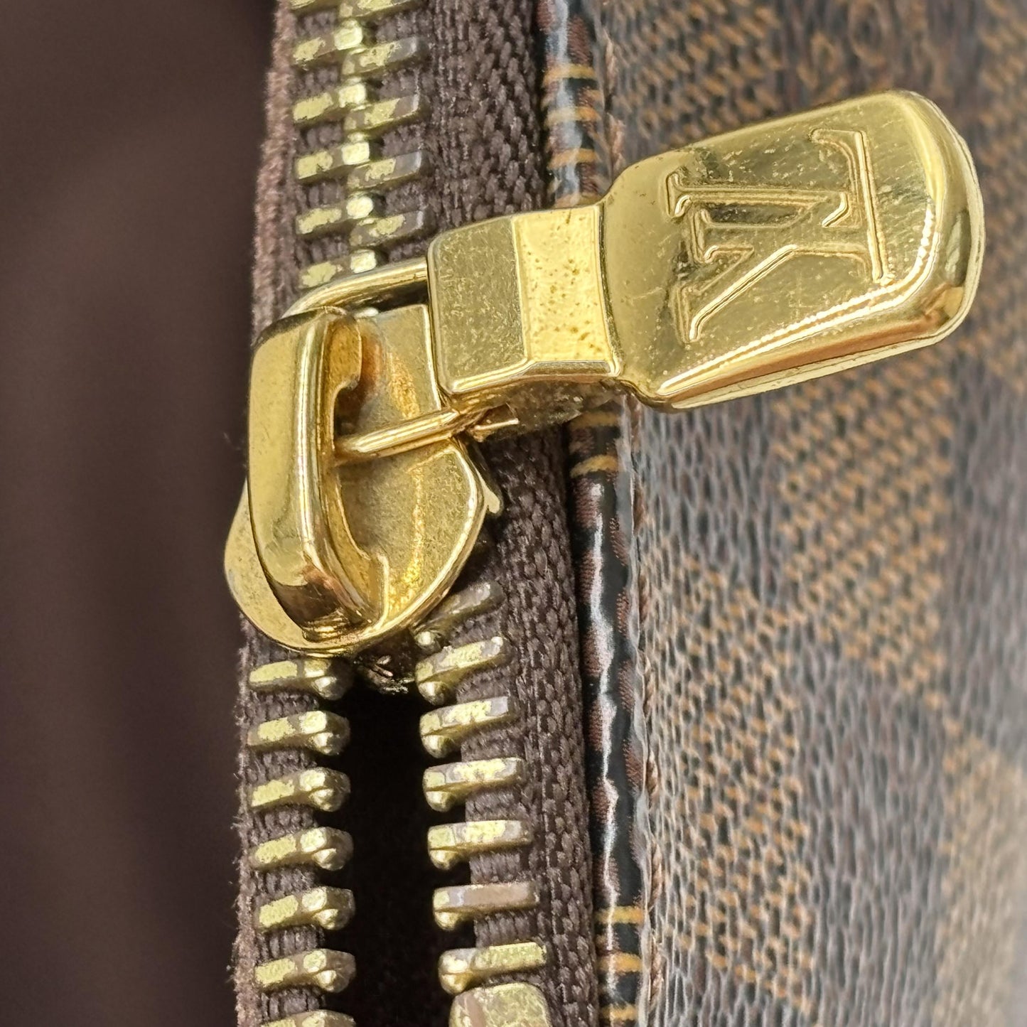Louis Vuitton Brooklyn Damier, Brown, Canvas, Crossbody Bag