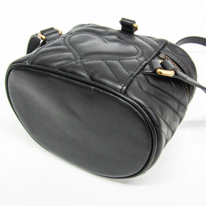 Gucci GG Marmont Vanity Matelasse Leather, Black, Leather, Backpack