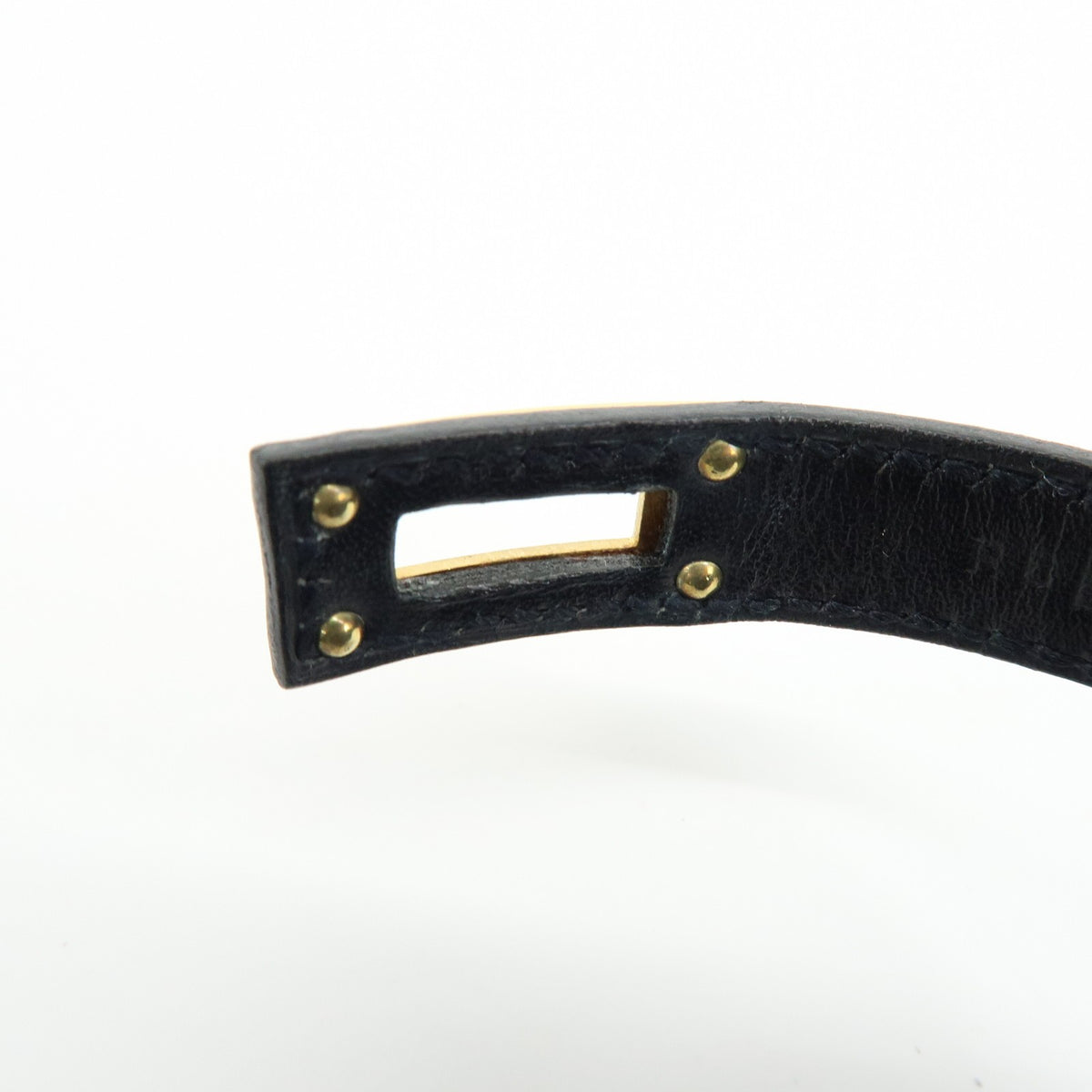 Hermes Kelly Double Tour Leather, Black, Leather, Bracelet