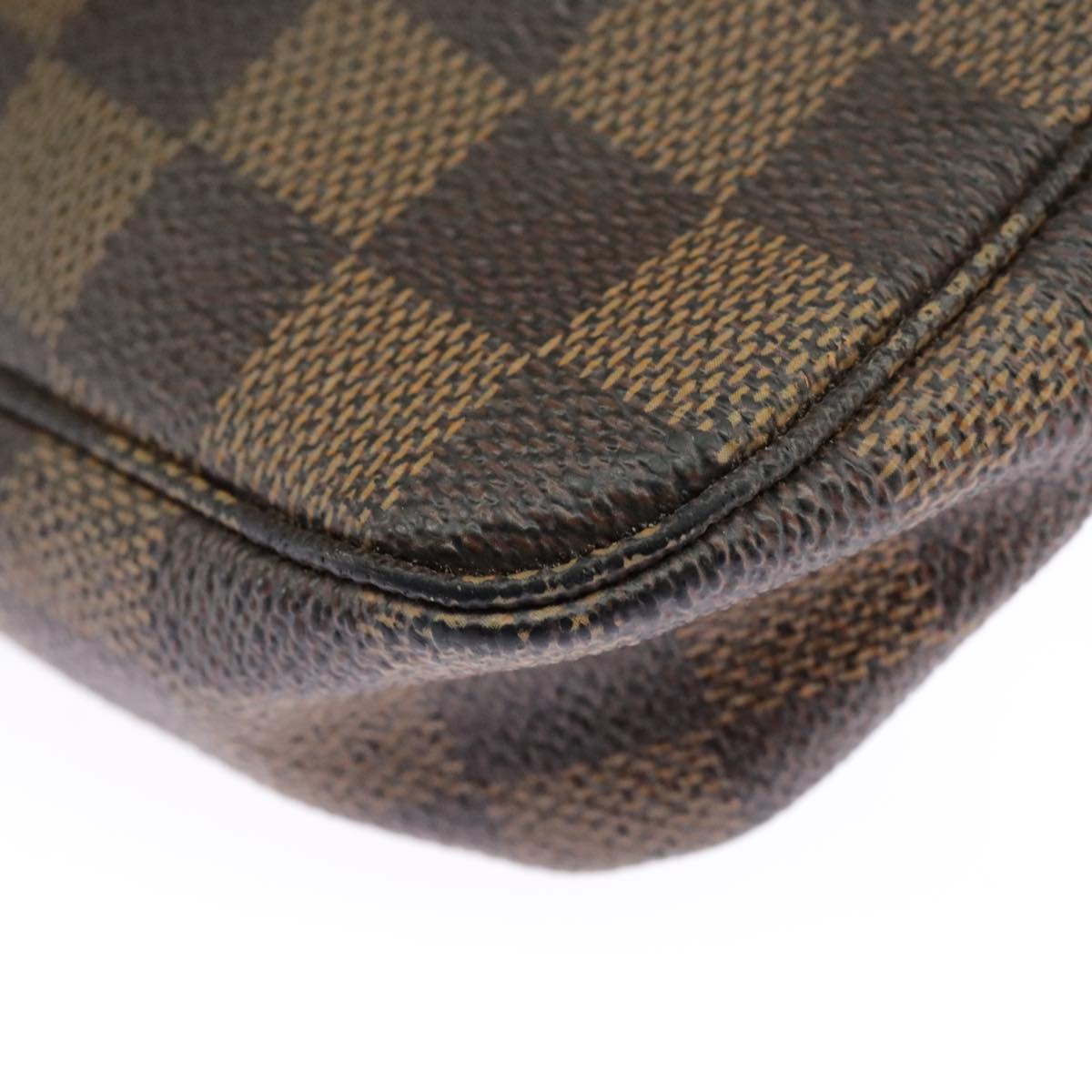 Louis Vuitton Pochette Accessoire, Brown, Canvas, clutch