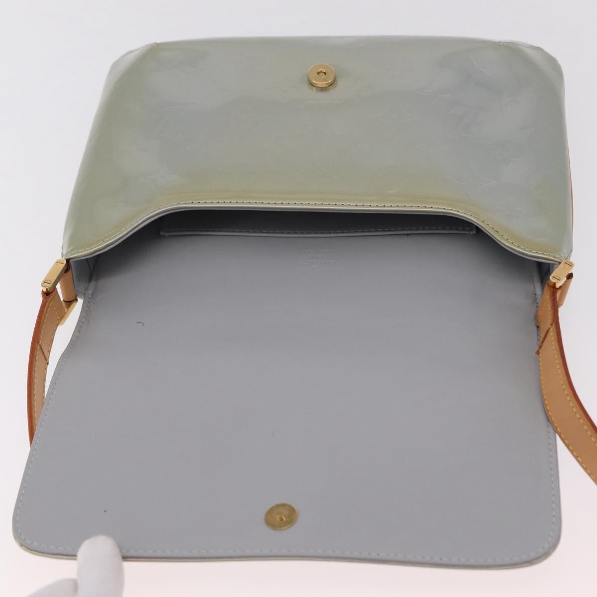 Louis Vuitton Thompson Street Monogram Vernis, Gray, Patent Leather, Shoulder Bag