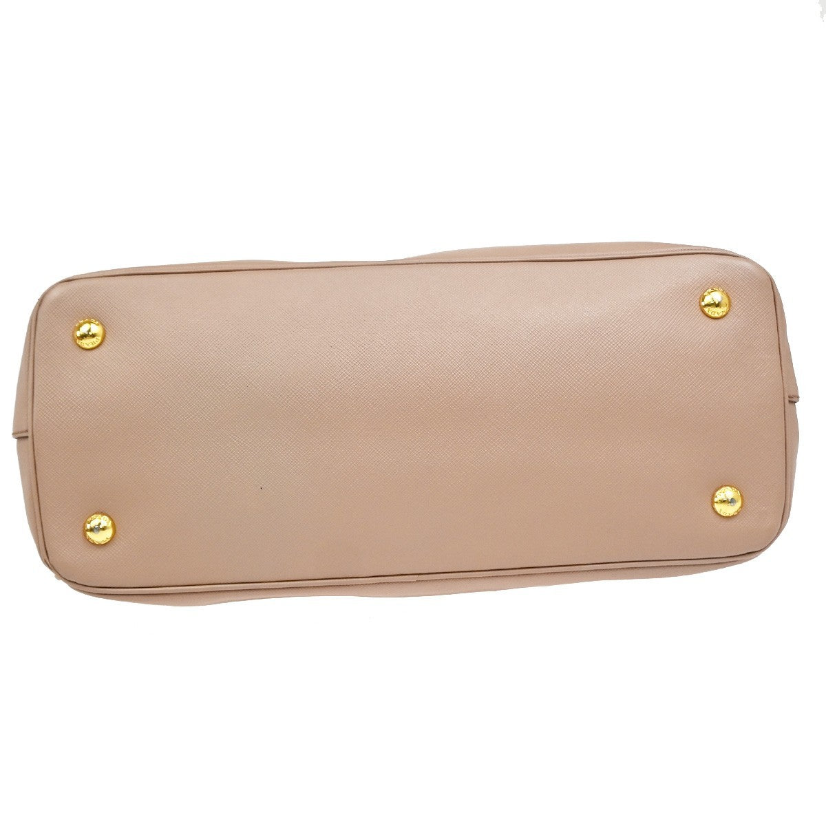 Prada Gardener's Saffiano Leather, Pink, Leather, Tote Bag
