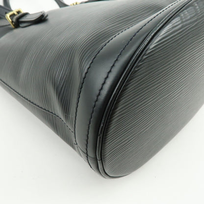 Louis Vuitton Petit Bucket Epi Leather, Black, Leather, Handbag