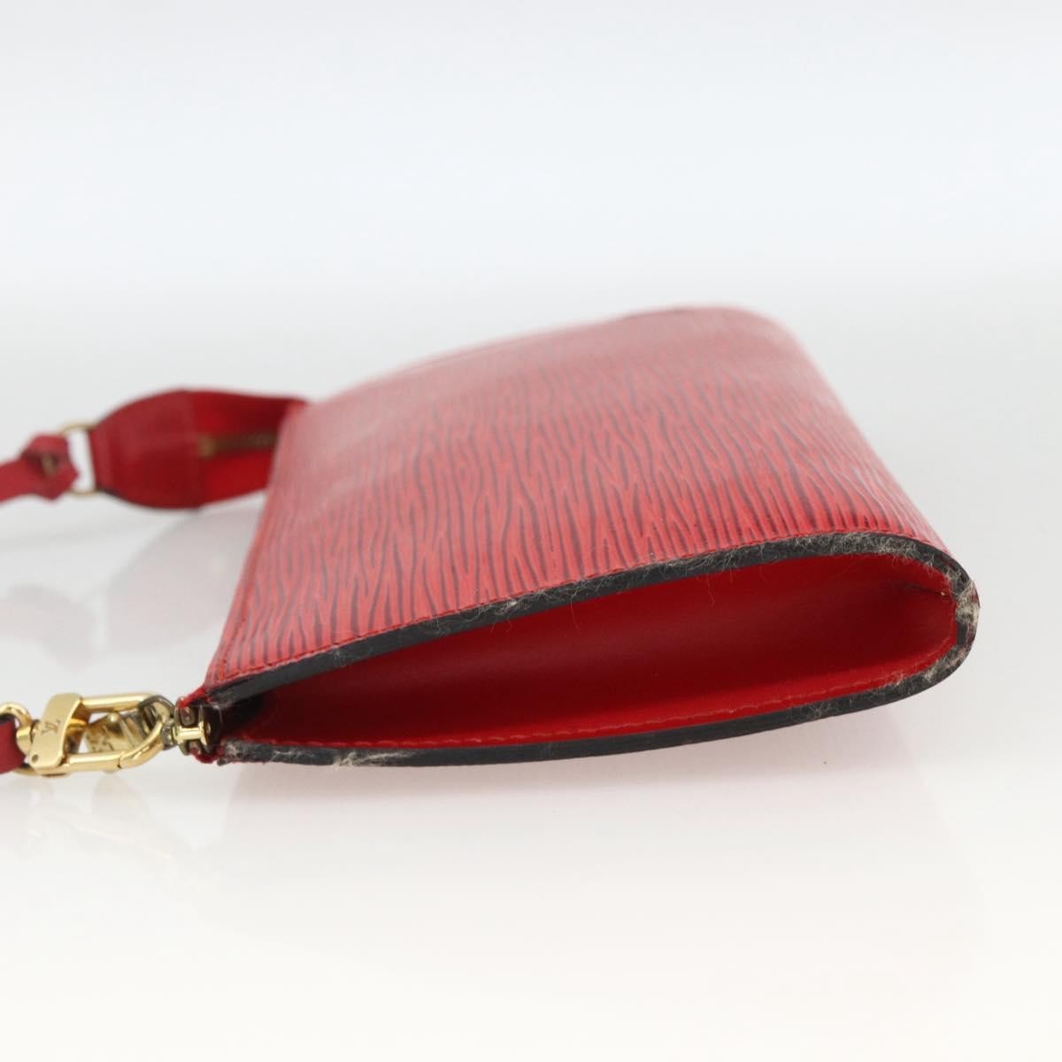 Louis Vuitton Pochette Accessoires Epi Leather, Red, Leather, Clutch