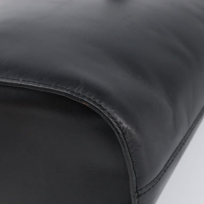 Celine Shoulder bag circle logo Leather, Black, Leather, Shoulder Bag