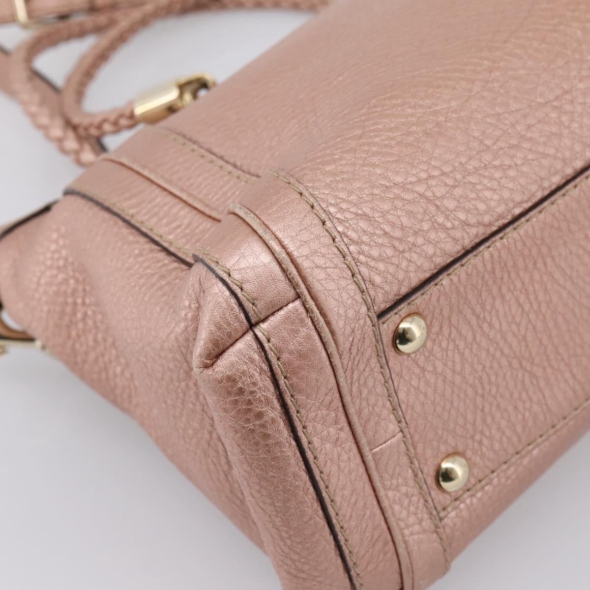 Gucci Bella Convertible Top Handle Leather, Pink, Leather, Handbag