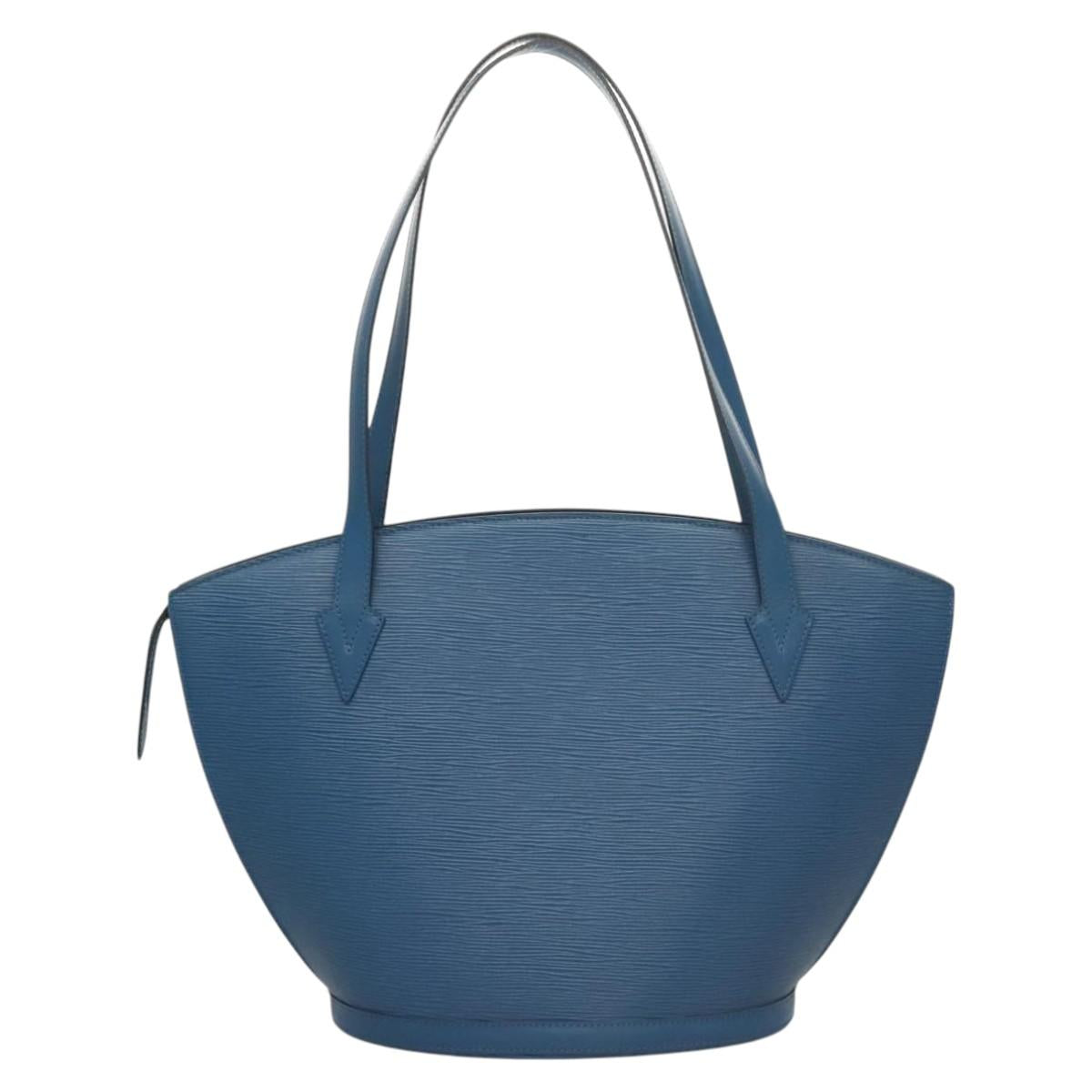 Louis Vuitton Saint Jacques Handbag Epi Leather, BLUE, LEATHER, Handbag