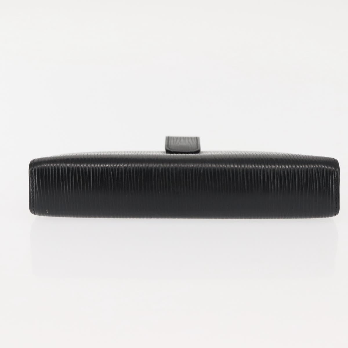 Louis Vuitton Agenda Cover Epi Leather, Black, Leather, Wallet