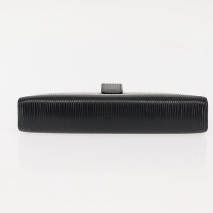 Louis Vuitton Agenda Cover Epi Leather, Black, Leather, Wallet