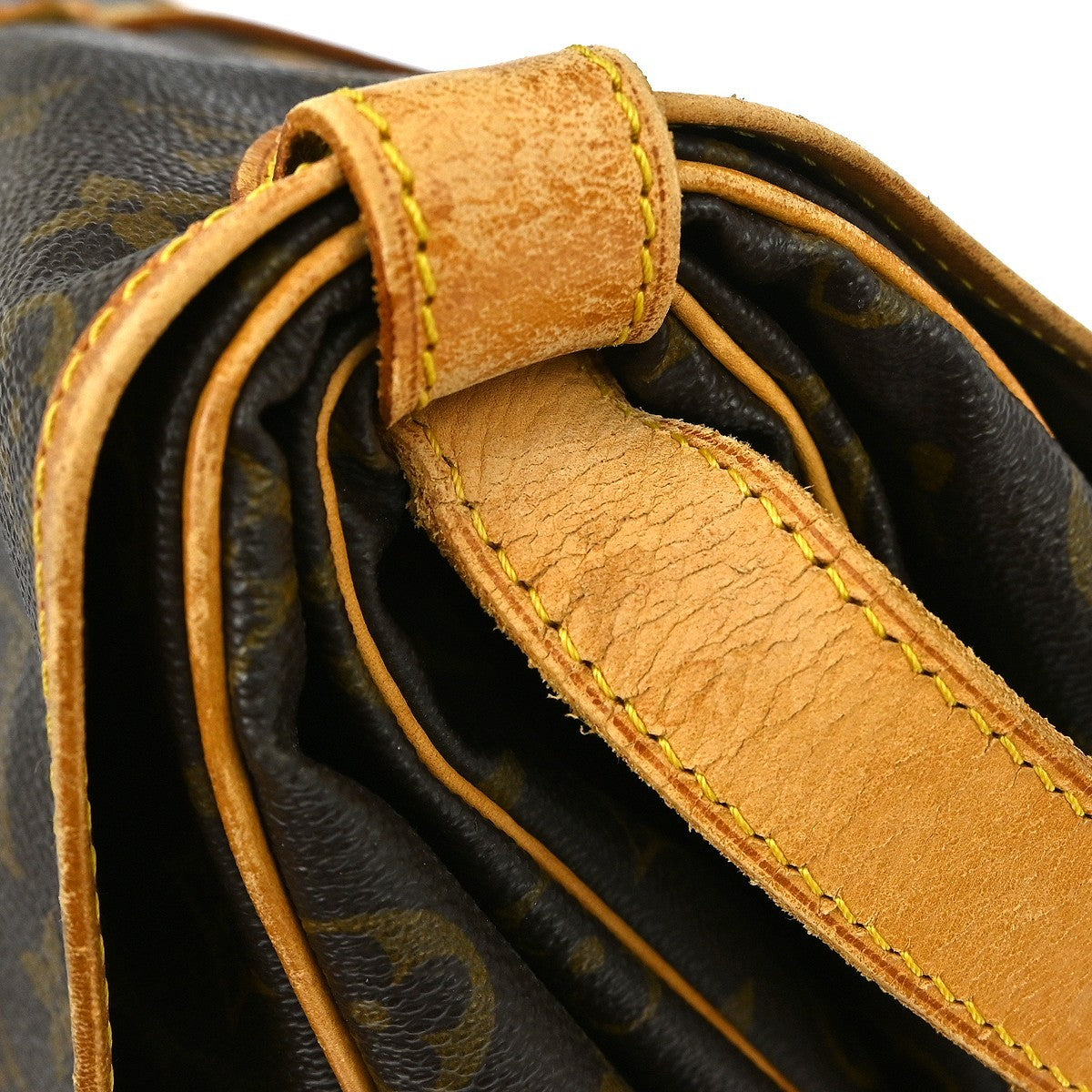 Louis Vuitton Saumur Monogram Canvas, Brown, Canvas, Shoulder Bag