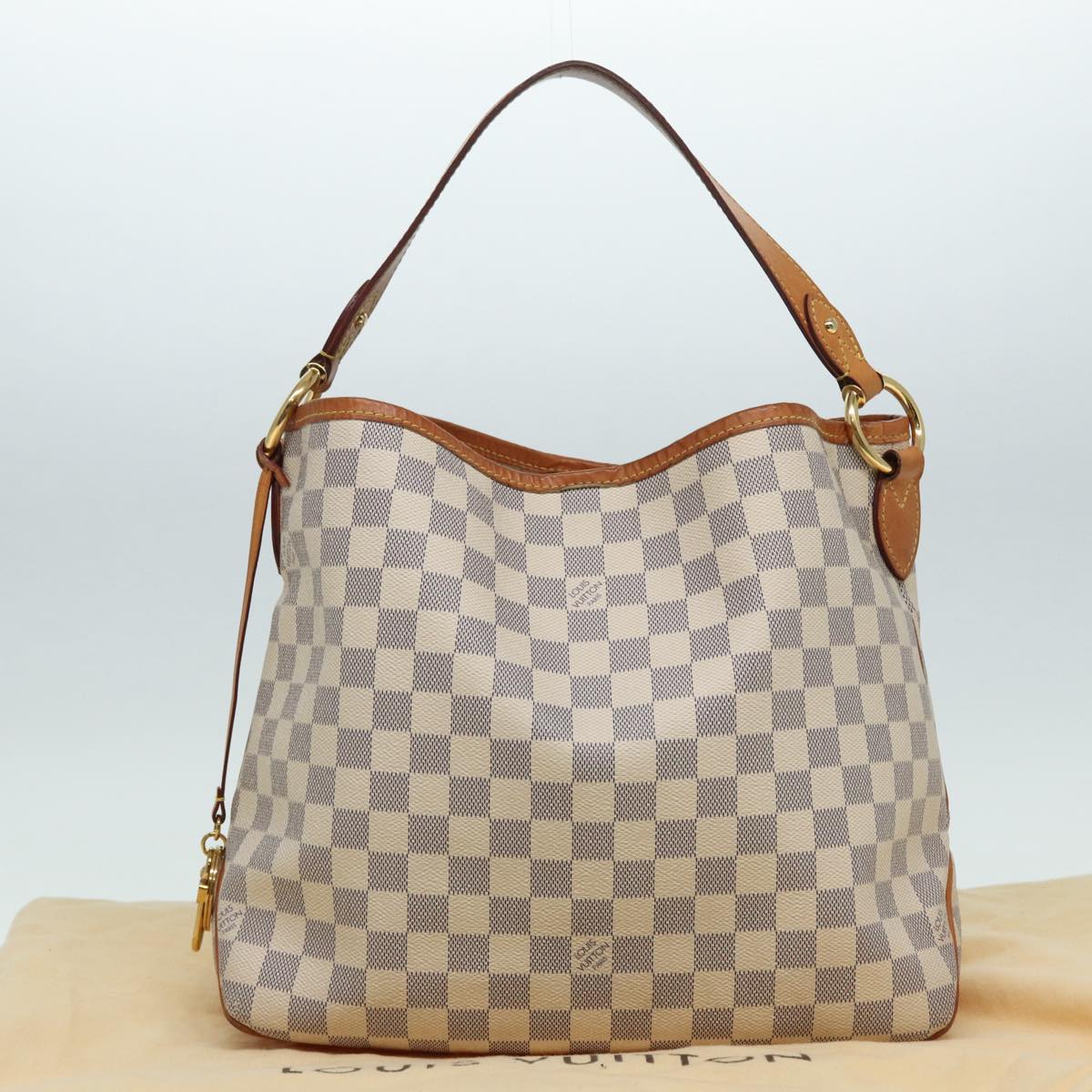 Louis Vuitton Delightful, Grey, Canvas, shoulder