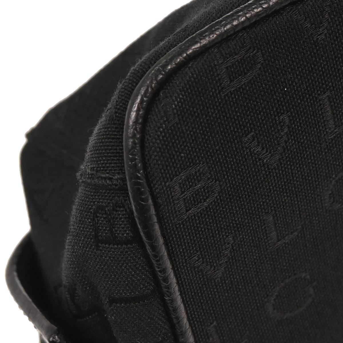 Bvlgari Logomania Canvas, Black, Canvas, Handbag