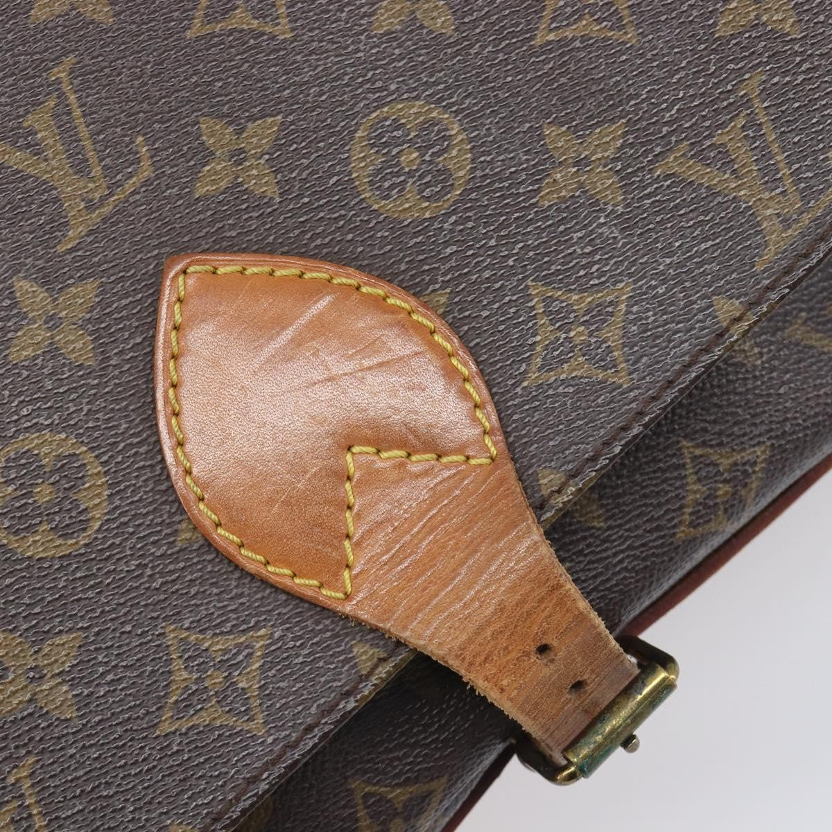 Louis Vuitton Cartouchiere Monogram Canvas, Brown, Canvas, Handbag