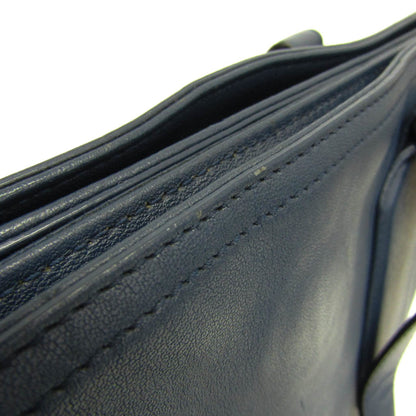 Bottega Veneta Intrecciato Leather, Navy, Leather, Briefcase