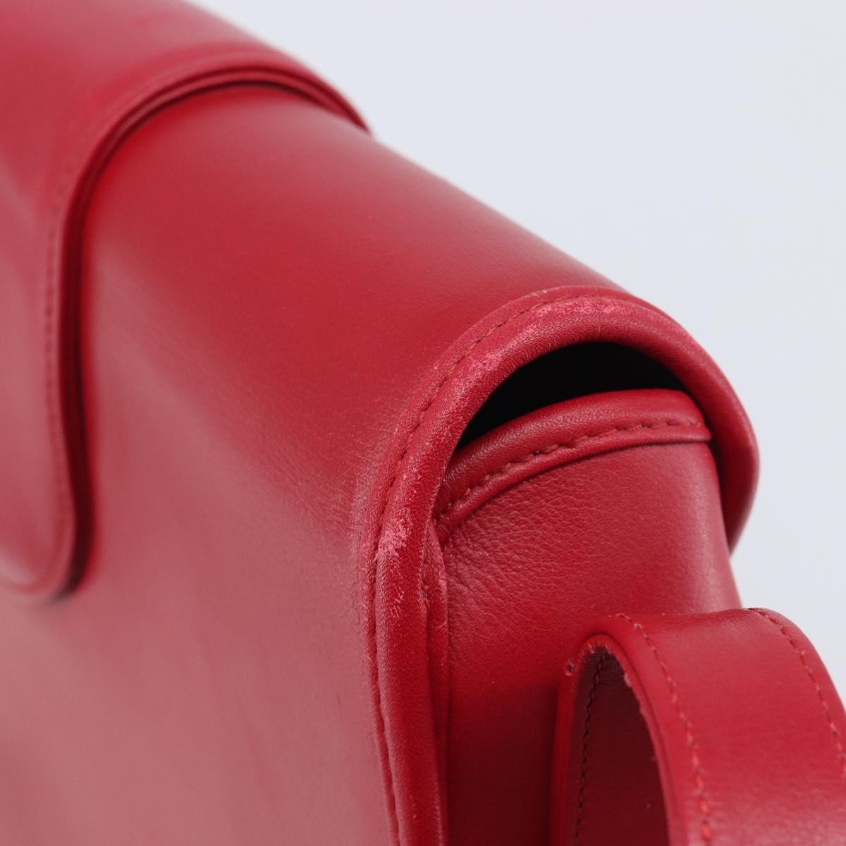 Saint Laurent Vintage Shoulder bag Leather, Red, Leather, Shoulder Bag