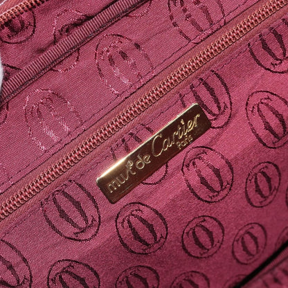 Cartier Must de cartier Leather, Burgundy, Leather, Shoulder Bag