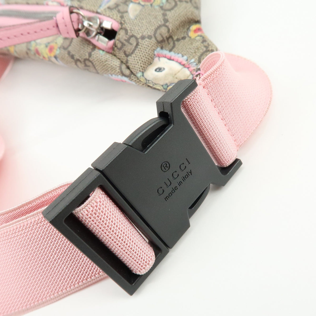 Gucci Children's Belt Printed GG Coated Canvas, Beige, Canvas, Handbag