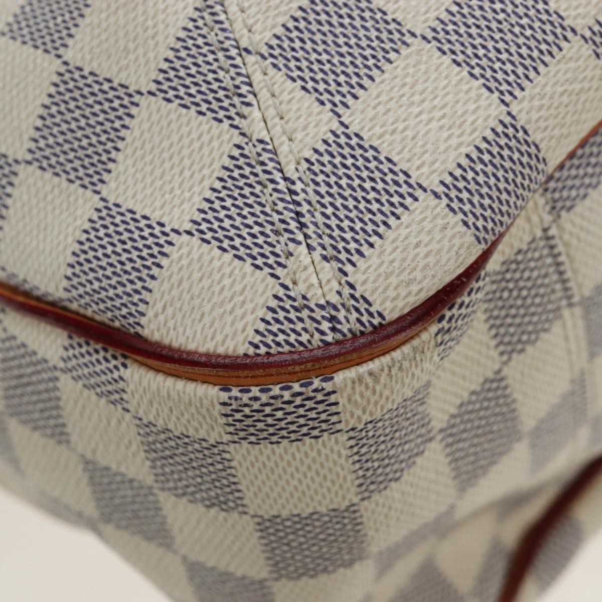 Louis Vuitton Soffi Damier Ebene, White, Canvas, Handbag