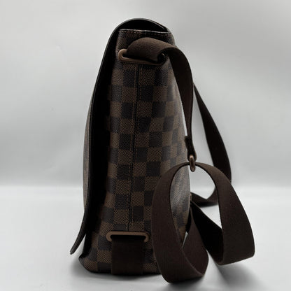 Louis Vuitton Brooklyn Damier, Brown, Canvas, Crossbody Bag
