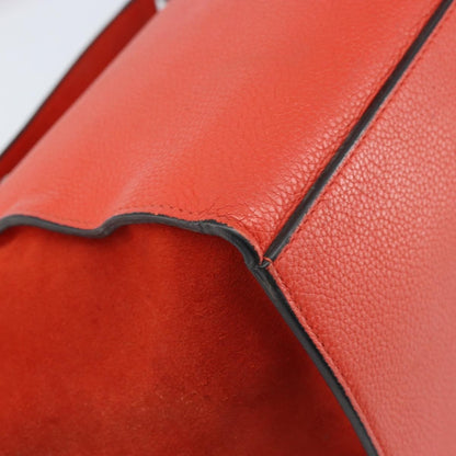 Celine Trapeze Leather with Suede, Orange, Leather, Handbag