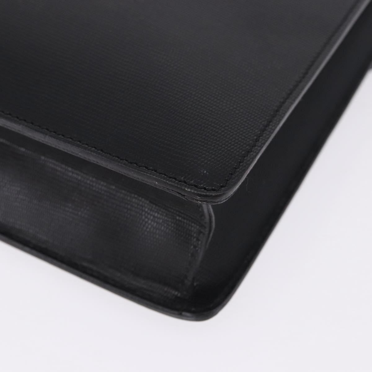 Celine Cartable Business Leather, Black, Leather, Briefcase