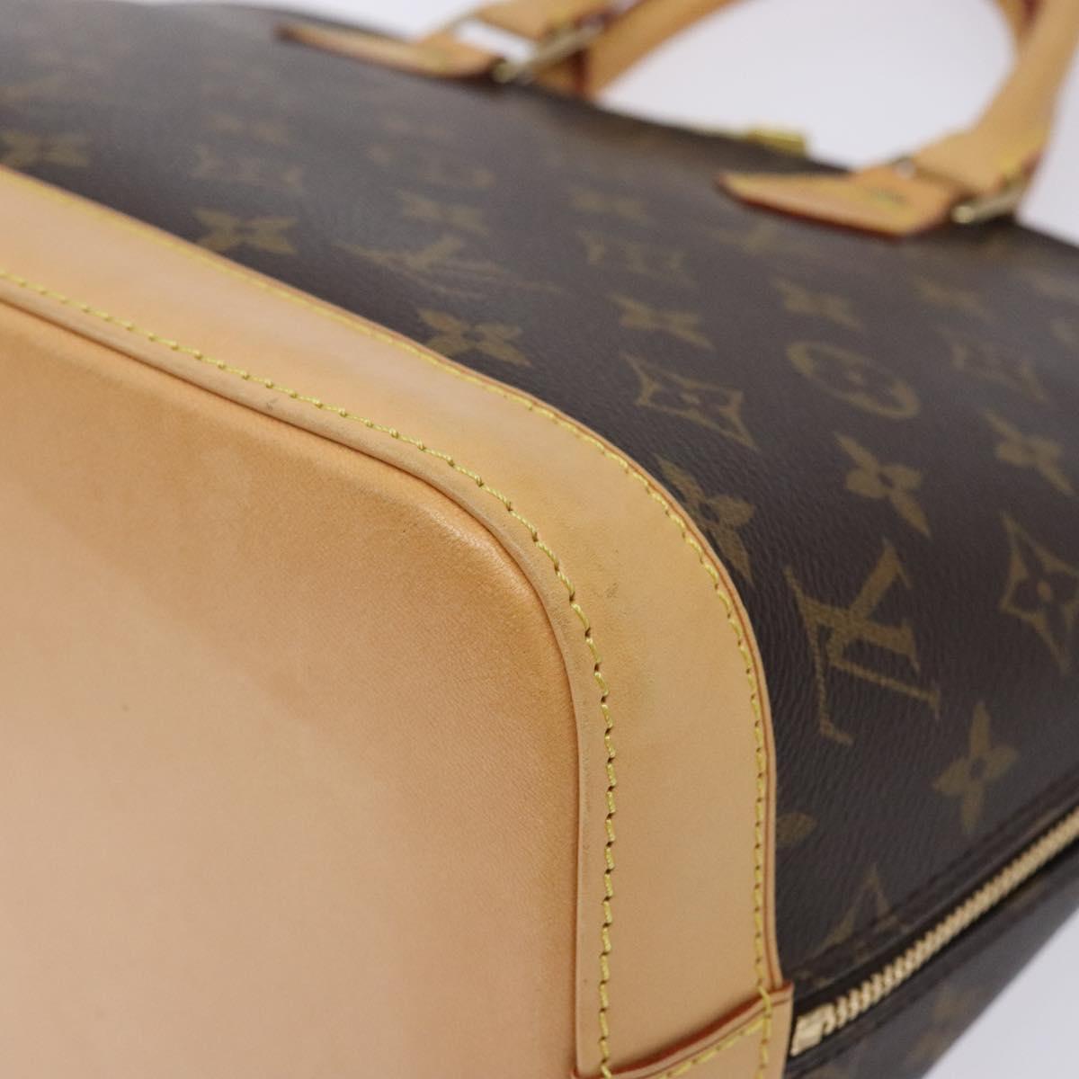 Louis Vuitton Alma, Brown, Canvas, handbag