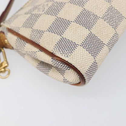 Louis Vuitton Eva Damier, White, Canvas, Handbag