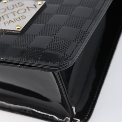 Louis Vuitton Cabaret Club Damier Vernis, Black, Patent Leather, Handbag