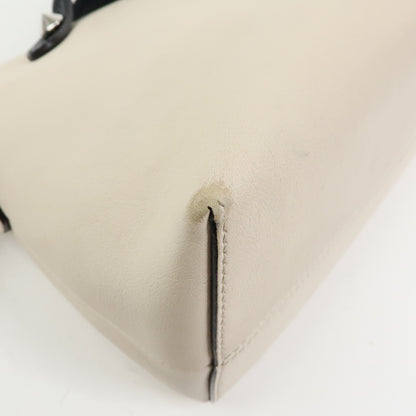Fendi Selleria By The Way Satchel Leather, Neutral, Leather, Handbag