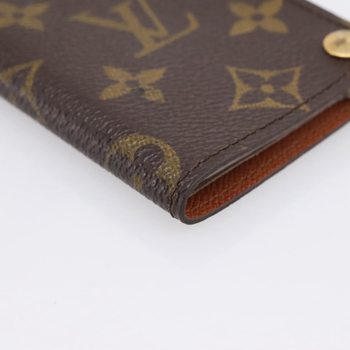 Louis Vuitton Porte Cartes Pression Card Case Monogram Canvas, Brown, Canvas, Card Holder
