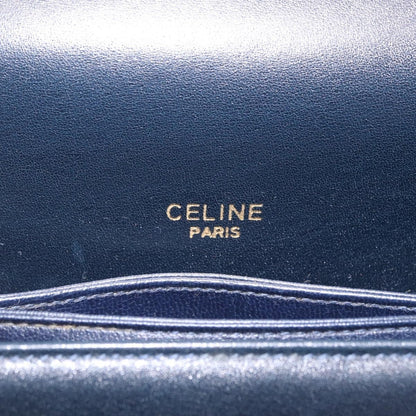 Celine C Sulky Horse carriage Canvas, Navy, Canvas, Handbag