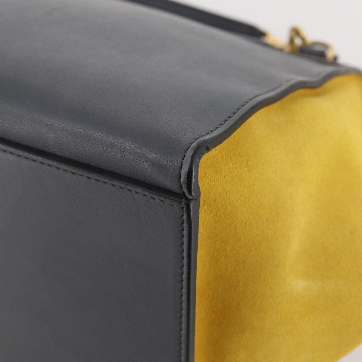 Celine Tricolor Trapeze Leather, Multicolour, Leather, Handbag