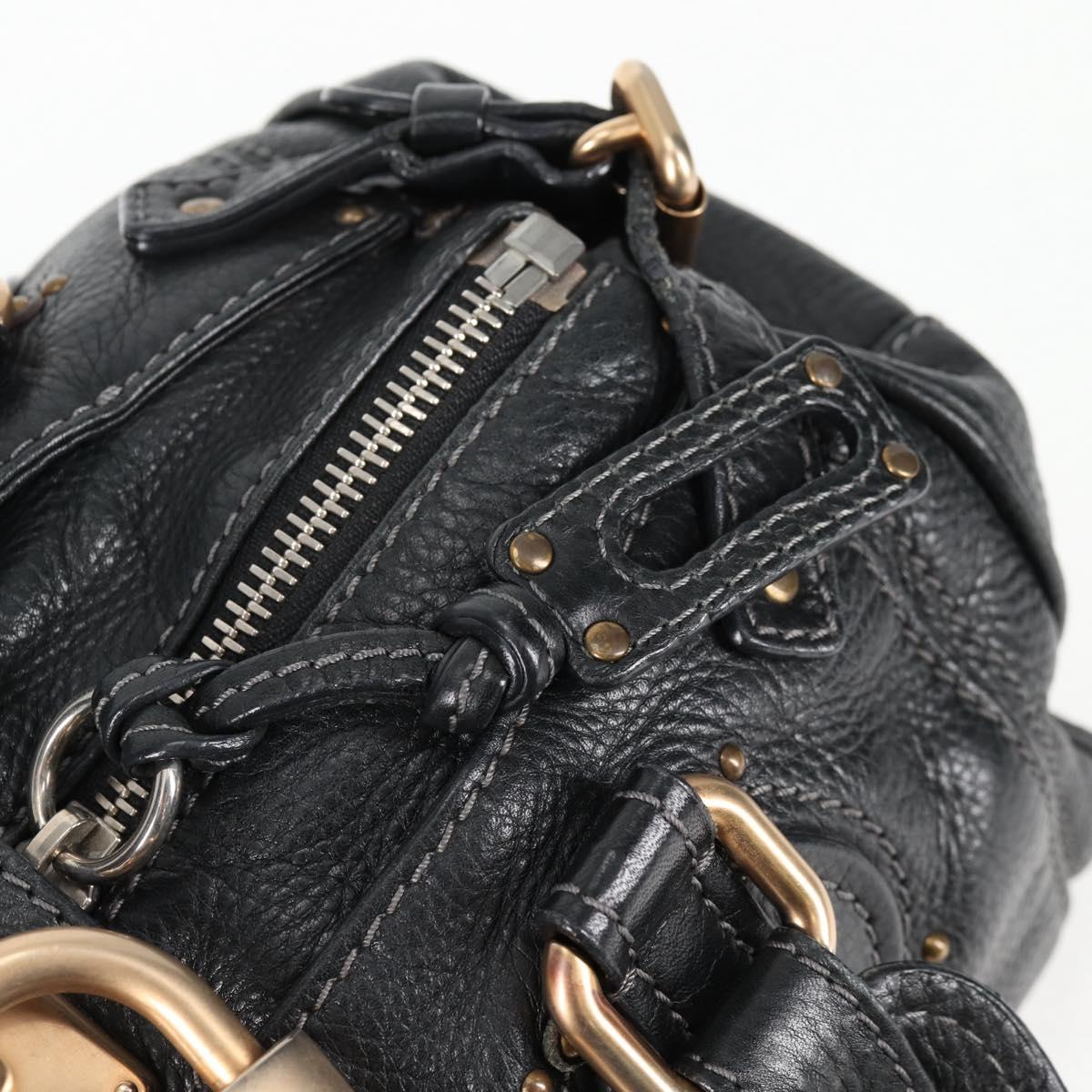 Chloé Paddington, Black, Leather, handbag