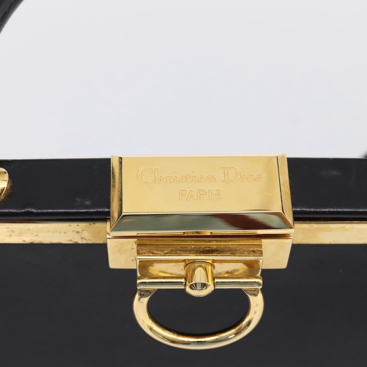 Christian Dior Shoulder Leather, Black, Leather, Shoulder Bag