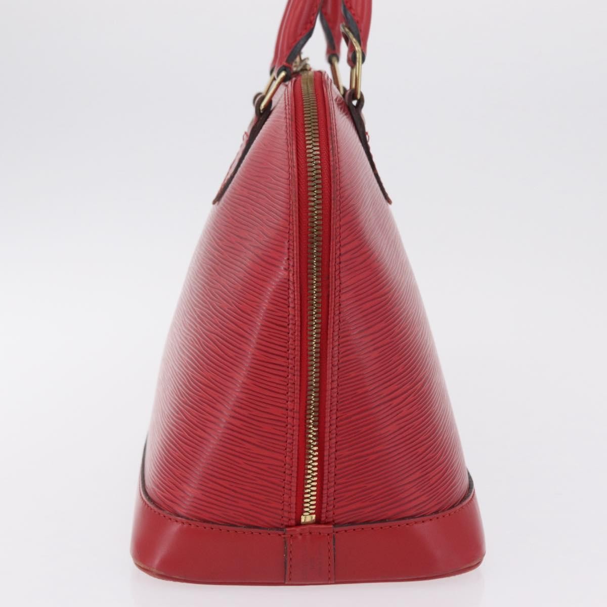 Louis Vuitton Alma Epi Leather, Red, Leather, Handbag