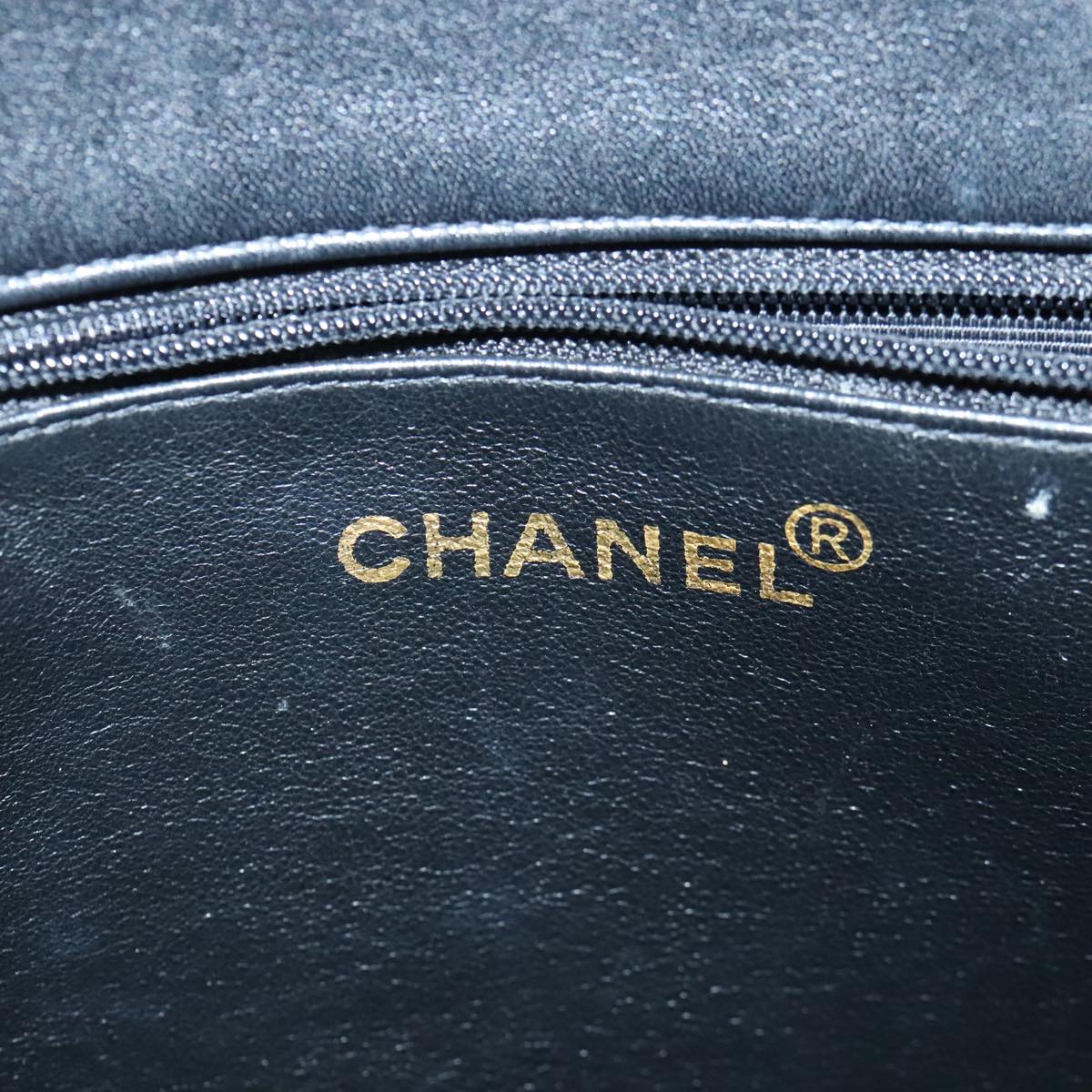 Chanel Coco Mark, Black, Leather, tote