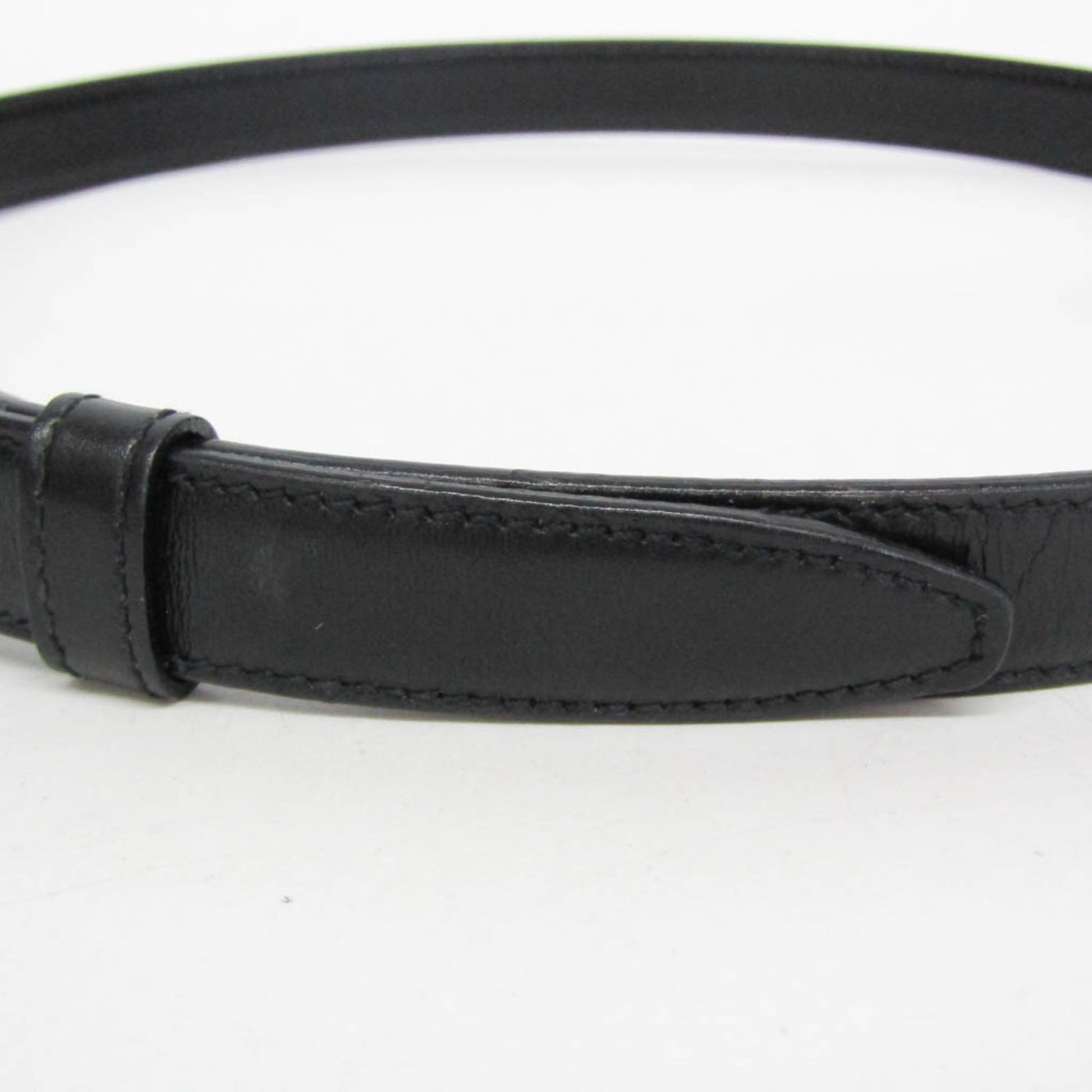 Gucci Interlocking G Belt (Outlet) Leather, Black, Leather, Belt