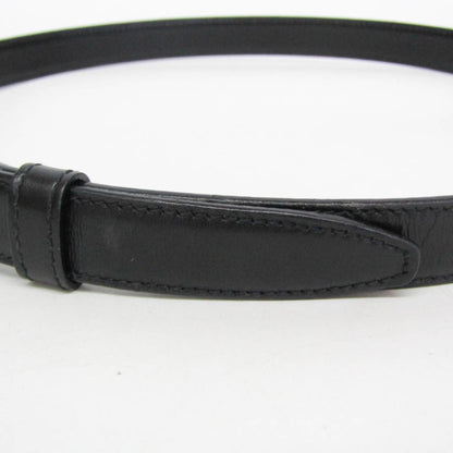 Gucci Interlocking G Belt (Outlet) Leather, Black, Leather, Belt