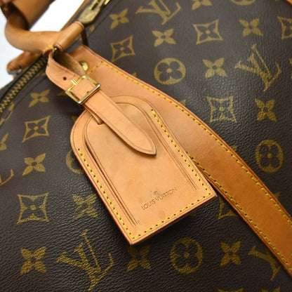 Louis Vuitton Keepall Bandoulière Monogram, Brown, Canvas, Travel Bag