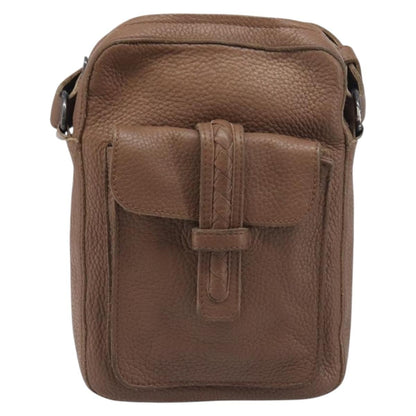 Bottega Veneta Shoulder Leather, Brown, Leather, Shoulder Bag